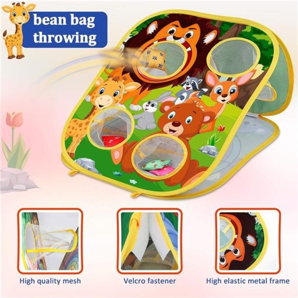 Animal Bean Bag Toss Game Toy Outdoor Toss Game, Family Party Party Supplies - Picture 3 of 6